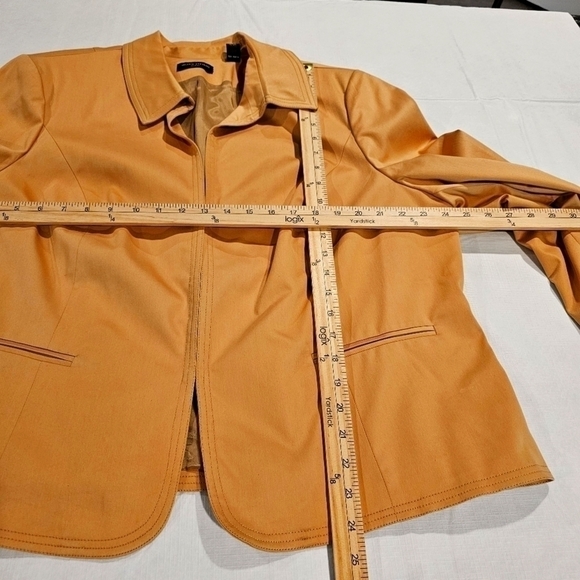VALARIE Steven's gold lined blazer jacket sz 22W - Picture 3 of 13
